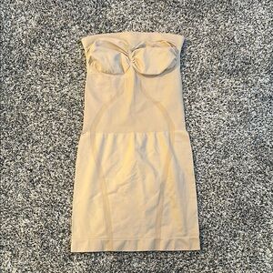 Shapewear Tan Strapless Dress